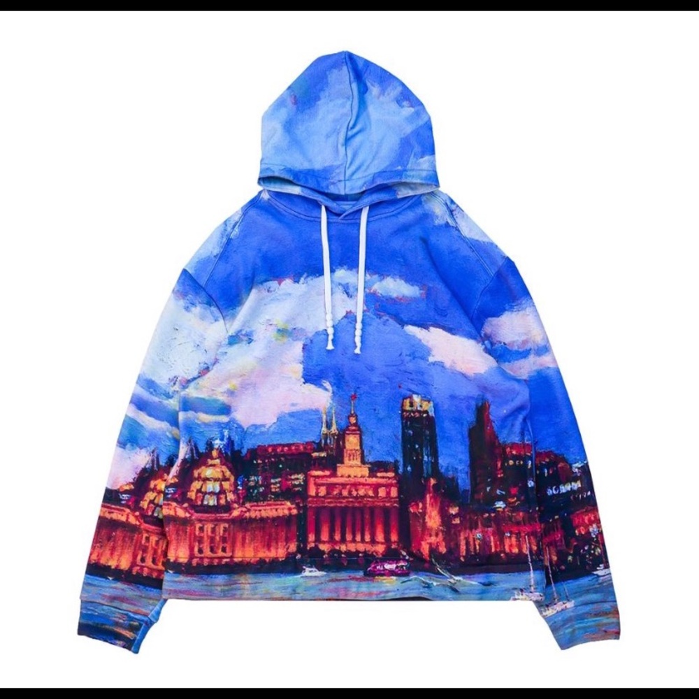 YTG LA the bund hooded pullover sweatshirts